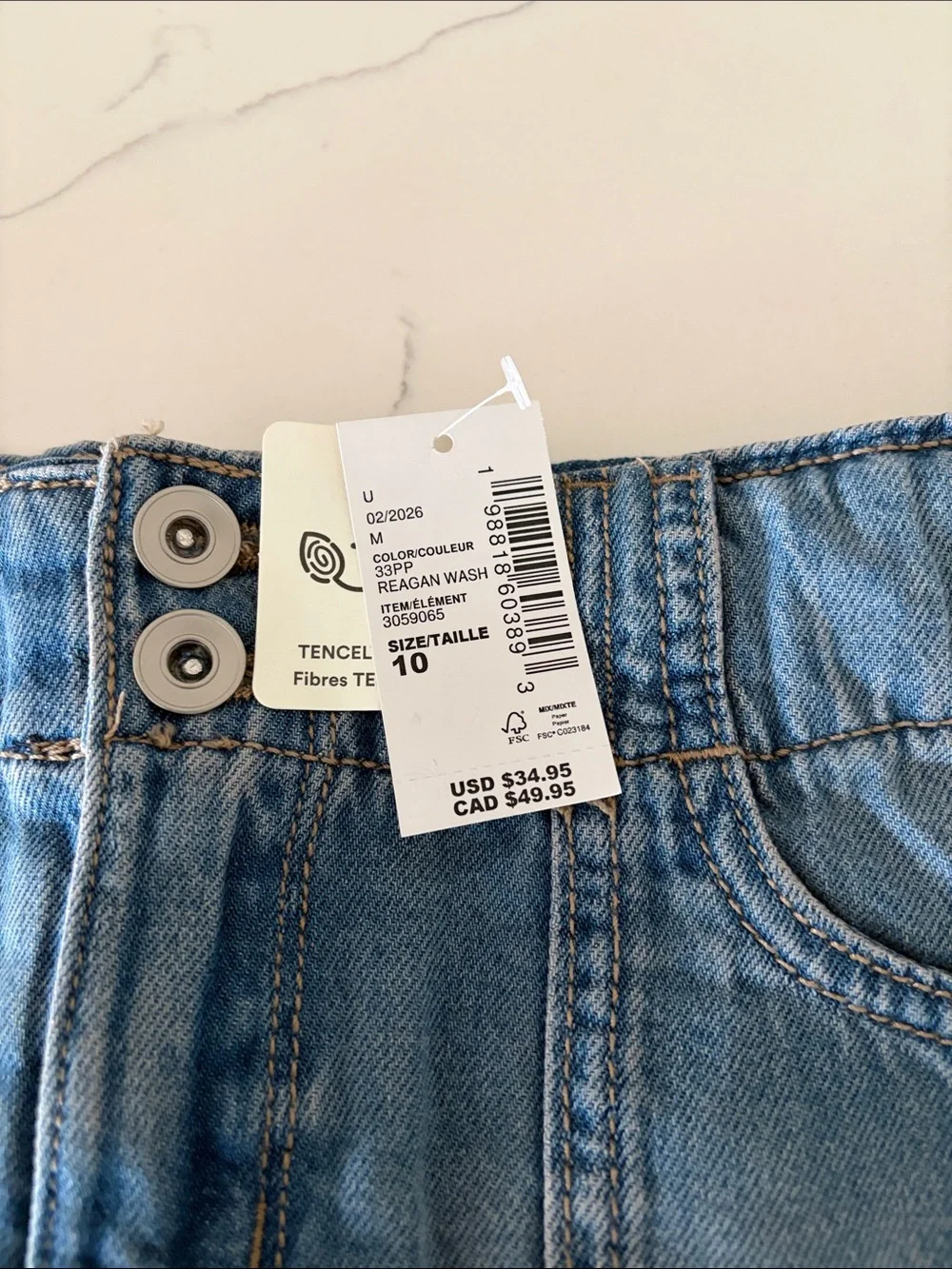 The Children's Place Light Blue Denim Pleated Skirt